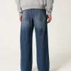 Dark Wash Logo Embroidery Super Baggy Jeans,Dark Wash Logo Embroidery Super Baggy Jeans Dark Wash Logo Embroidery Super Baggy Jeans,Dark Wash Logo Embroidery Super Baggy Jeans