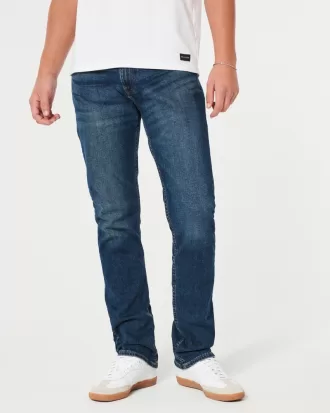 Dark Wash Slim Straight Jeans,Dark Wash Slim Straight Jeans