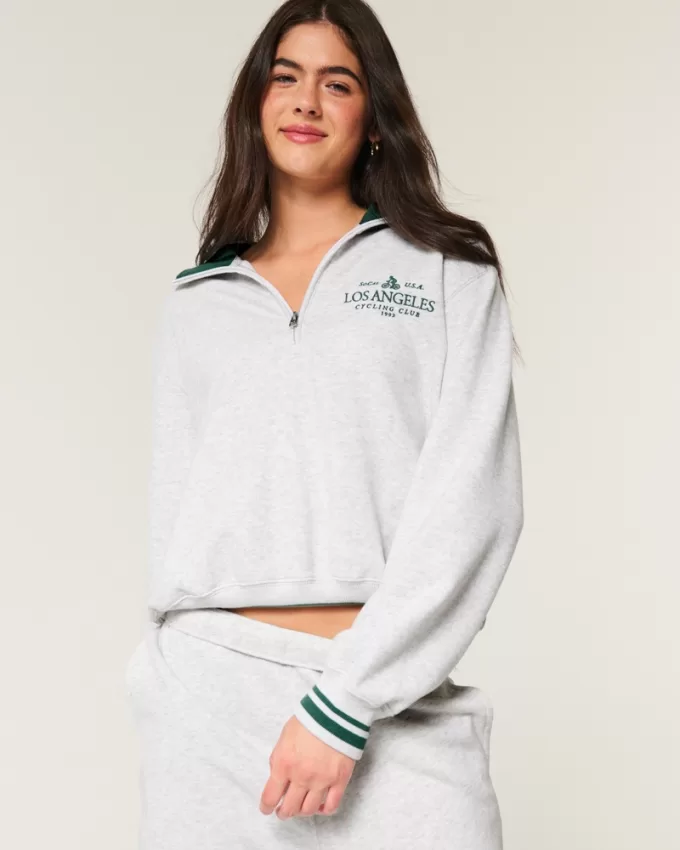 Easy Boston LA Cycling Club Graphic Half-Zip Sweatshirt,Easy Boston LA Cycling Club Graphic Half-Zip Sweatshirt Easy Boston LA Cycling Club Graphic Half-Zip Sweatshirt,Easy Boston LA Cycling Club Graphic Half-Zip Sweatshirt