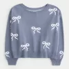 Easy Bow Graphic Off-the-Shoulder Sweater,Easy Bow Graphic Off-the-Shoulder Sweater Easy Bow Graphic Off-the-Shoulder Sweater,Easy Bow Graphic Off-the-Shoulder Sweater