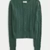 Easy Cable-Knit Crew Cardigan,Easy Cable-Knit Crew Cardigan Easy Cable-Knit Crew Cardigan,Easy Cable-Knit Crew Cardigan