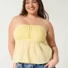 Easy Crochet-Style Strapless Babydoll Top,Easy Crochet-Style Strapless Babydoll Top Easy Crochet-Style Strapless Babydoll Top,Easy Crochet-Style Strapless Babydoll Top