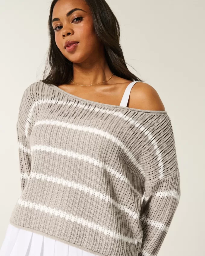 Easy Crochet-Style Sweater,Easy Crochet-Style Sweater Easy Crochet-Style Sweater,Easy Crochet-Style Sweater
