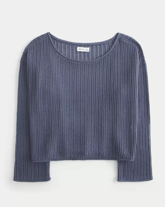 Easy Crochet-Style Sweater,Easy Crochet-Style Sweater Easy Crochet-Style Sweater,Easy Crochet-Style Sweater