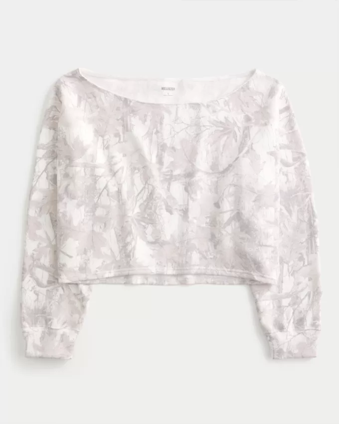 Easy Double Off-the-Shoulder Camo Pattern Sweatshirt,Easy Double Off-the-Shoulder Camo Pattern Sweatshirt Easy Double Off-the-Shoulder Camo Pattern Sweatshirt,Easy Double Off-the-Shoulder Camo Pattern Sweatshirt
