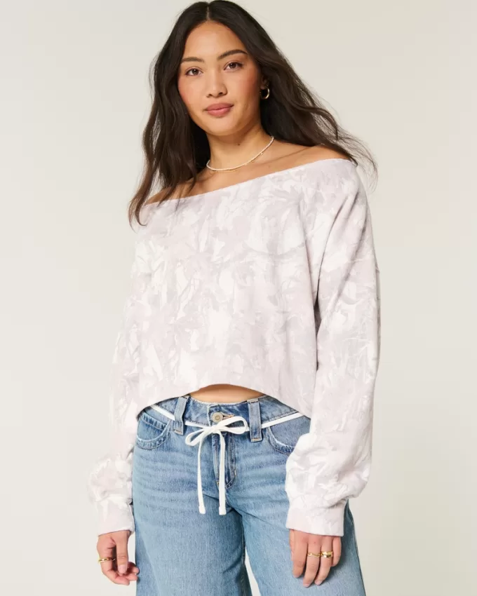Easy Double Off-the-Shoulder Camo Pattern Sweatshirt,Easy Double Off-the-Shoulder Camo Pattern Sweatshirt Easy Double Off-the-Shoulder Camo Pattern Sweatshirt,Easy Double Off-the-Shoulder Camo Pattern Sweatshirt