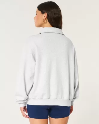 Easy East Coast Graphic Half-Zip Sweatshirt,Easy East Coast Graphic Half-Zip Sweatshirt
