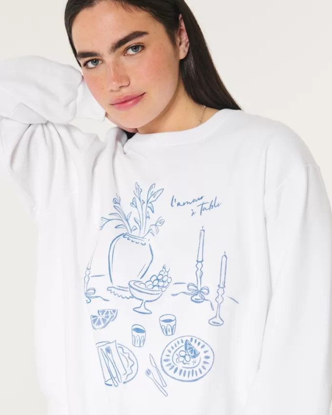 Easy L’Amour à Table Graphic Crew Sweatshirt,Easy L’Amour à Table Graphic Crew Sweatshirt Easy L’Amour à Table Graphic Crew Sweatshirt,Easy L’Amour à Table Graphic Crew Sweatshirt
