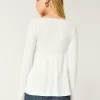 Easy Long-Sleeve Pointelle Babydoll Top,Easy Long-Sleeve Pointelle Babydoll Top Easy Long-Sleeve Pointelle Babydoll Top,Easy Long-Sleeve Pointelle Babydoll Top