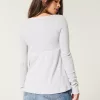 Easy Long-Sleeve Pointelle Babydoll Top,Easy Long-Sleeve Pointelle Babydoll Top Easy Long-Sleeve Pointelle Babydoll Top,Easy Long-Sleeve Pointelle Babydoll Top