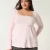 Easy Long-Sleeve Square-Neck Babydoll Top,Easy Long-Sleeve Square-Neck Babydoll Top Easy Long-Sleeve Square-Neck Babydoll Top,Easy Long-Sleeve Square-Neck Babydoll Top