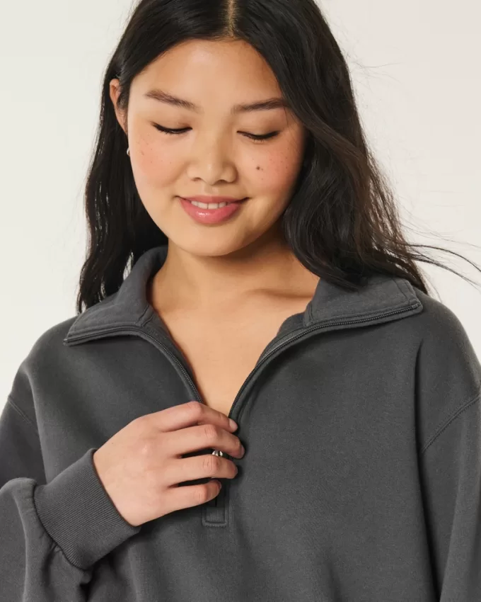 Easy Mini Half-Zip Sweatshirt,Easy Mini Half-Zip Sweatshirt Easy Mini Half-Zip Sweatshirt,Easy Mini Half-Zip Sweatshirt