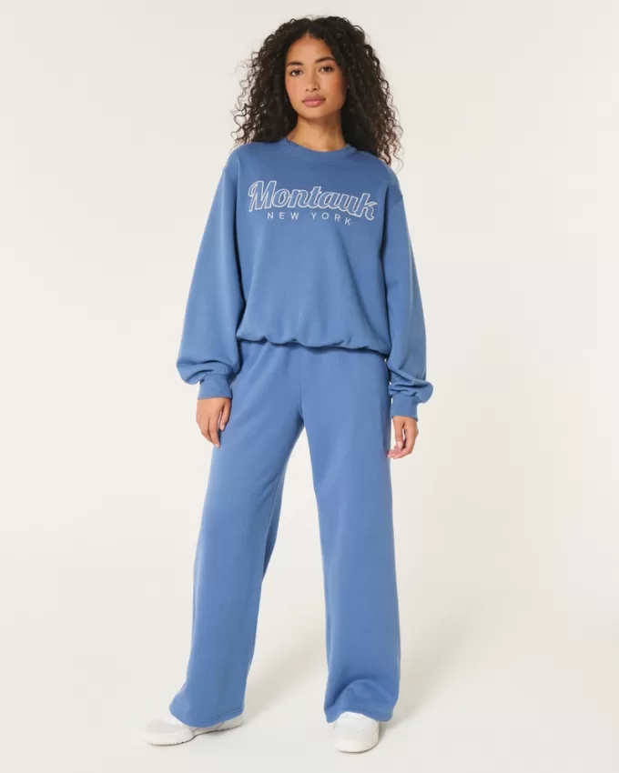 Easy Montauk New York Graphic Crew Sweatshirt,Easy Montauk New York Graphic Crew Sweatshirt Easy Montauk New York Graphic Crew Sweatshirt,Easy Montauk New York Graphic Crew Sweatshirt