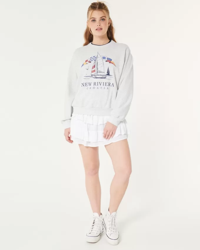 Easy New Riviera Croatia Graphic Crew Sweatshirt,Easy New Riviera Croatia Graphic Crew Sweatshirt Easy New Riviera Croatia Graphic Crew Sweatshirt,Easy New Riviera Croatia Graphic Crew Sweatshirt