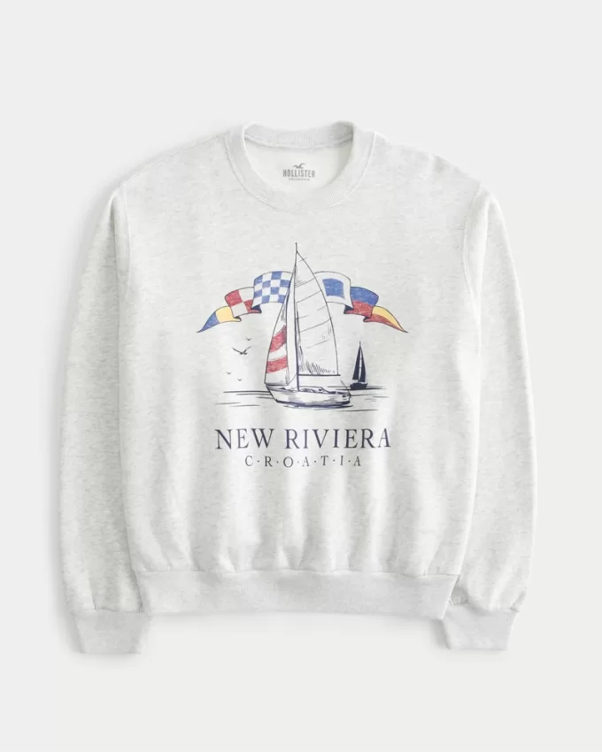 Easy New Riviera Croatia Graphic Crew Sweatshirt,Easy New Riviera Croatia Graphic Crew Sweatshirt Easy New Riviera Croatia Graphic Crew Sweatshirt,Easy New Riviera Croatia Graphic Crew Sweatshirt