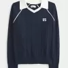 Easy Number Graphic Sweater Polo,Easy Number Graphic Sweater Polo Easy Number Graphic Sweater Polo,Easy Number Graphic Sweater Polo