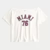 Easy Off-the-Shoulder Miami Graphic Tee,Easy Off-the-Shoulder Miami Graphic Tee Easy Off-the-Shoulder Miami Graphic Tee,Easy Off-the-Shoulder Miami Graphic Tee