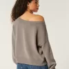Easy Off-the-Shoulder Star Graphic Sweater,Easy Off-the-Shoulder Star Graphic Sweater Easy Off-the-Shoulder Star Graphic Sweater,Easy Off-the-Shoulder Star Graphic Sweater