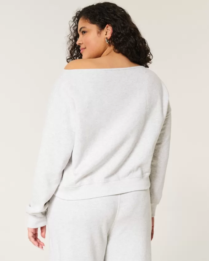 Easy Off-the-Shoulder Sweatshirt,Easy Off-the-Shoulder Sweatshirt Easy Off-the-Shoulder Sweatshirt,Easy Off-the-Shoulder Sweatshirt