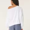 Easy Off-the-Shoulder Terry Sweatshirt,Easy Off-the-Shoulder Terry Sweatshirt Easy Off-the-Shoulder Terry Sweatshirt,Easy Off-the-Shoulder Terry Sweatshirt
