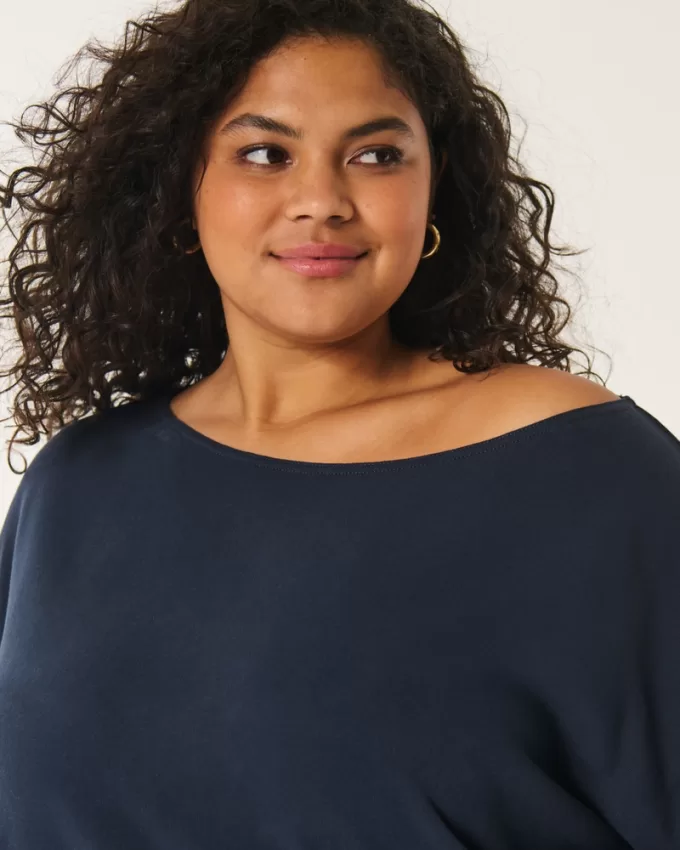 Easy Off-the-Shoulder Terry Sweatshirt,Easy Off-the-Shoulder Terry Sweatshirt Easy Off-the-Shoulder Terry Sweatshirt,Easy Off-the-Shoulder Terry Sweatshirt