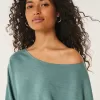 Easy Off-the-Shoulder Terry Sweatshirt,Easy Off-the-Shoulder Terry Sweatshirt Easy Off-the-Shoulder Terry Sweatshirt,Easy Off-the-Shoulder Terry Sweatshirt