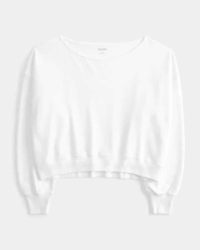 Easy Off-the-Shoulder Terry Sweatshirt,Easy Off-the-Shoulder Terry Sweatshirt Easy Off-the-Shoulder Terry Sweatshirt,Easy Off-the-Shoulder Terry Sweatshirt