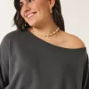 Easy Off-the-Shoulder Terry Sweatshirt,Easy Off-the-Shoulder Terry Sweatshirt Easy Off-the-Shoulder Terry Sweatshirt,Easy Off-the-Shoulder Terry Sweatshirt