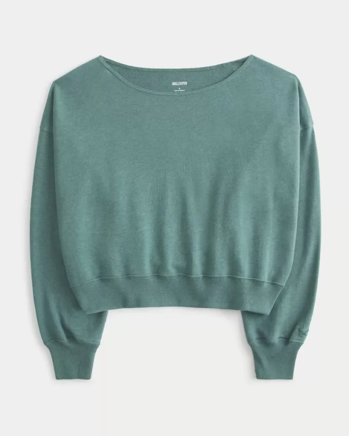 Easy Off-the-Shoulder Terry Sweatshirt,Easy Off-the-Shoulder Terry Sweatshirt Easy Off-the-Shoulder Terry Sweatshirt,Easy Off-the-Shoulder Terry Sweatshirt