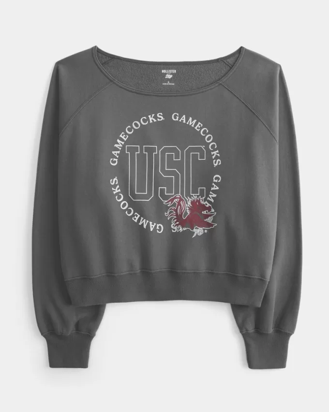 Easy Off-the-Shoulder USC Gamecocks Graphic Sweatshirt,Easy Off-the-Shoulder USC Gamecocks Graphic Sweatshirt Easy Off-the-Shoulder USC Gamecocks Graphic Sweatshirt,Easy Off-the-Shoulder USC Gamecocks Graphic Sweatshirt