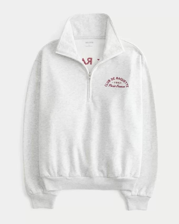 Easy Paris France Graphic Half-Zip Sweatshirt,Easy Paris France Graphic Half-Zip Sweatshirt Easy Paris France Graphic Half-Zip Sweatshirt,Easy Paris France Graphic Half-Zip Sweatshirt