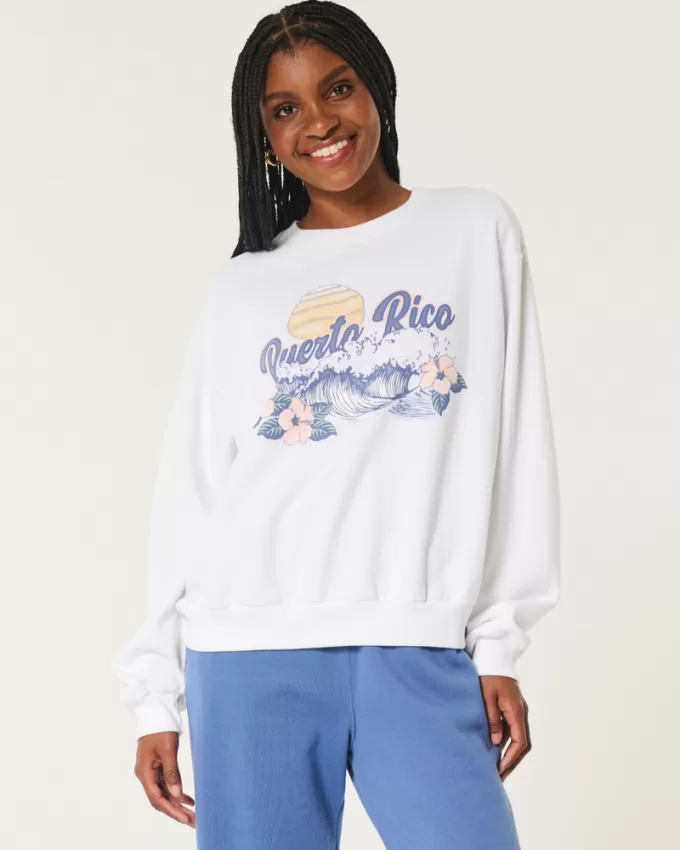 Easy Puerto Rico Graphic Crew Sweatshirt,Easy Puerto Rico Graphic Crew Sweatshirt Easy Puerto Rico Graphic Crew Sweatshirt,Easy Puerto Rico Graphic Crew Sweatshirt