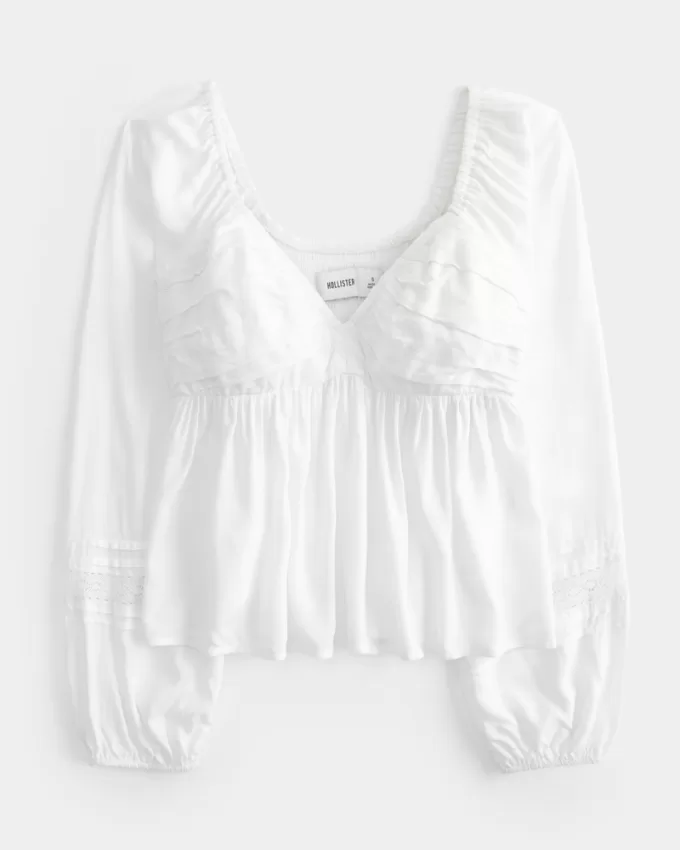 Easy Ruched Bust Babydoll Top,Easy Ruched Bust Babydoll Top Easy Ruched Bust Babydoll Top,Easy Ruched Bust Babydoll Top