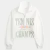 Easy Tennis Graphic Half-Zip Cutoff Sweatshirt,Easy Tennis Graphic Half-Zip Cutoff Sweatshirt Easy Tennis Graphic Half-Zip Cutoff Sweatshirt,Easy Tennis Graphic Half-Zip Cutoff Sweatshirt