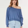 Easy Terry Off-the-Shoulder Sweatshirt,Easy Terry Off-the-Shoulder Sweatshirt Easy Terry Off-the-Shoulder Sweatshirt,Easy Terry Off-the-Shoulder Sweatshirt