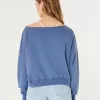Easy Terry Off-the-Shoulder Sweatshirt,Easy Terry Off-the-Shoulder Sweatshirt Easy Terry Off-the-Shoulder Sweatshirt,Easy Terry Off-the-Shoulder Sweatshirt