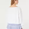 Easy Terry Off-the-Shoulder Sweatshirt,Easy Terry Off-the-Shoulder Sweatshirt Easy Terry Off-the-Shoulder Sweatshirt,Easy Terry Off-the-Shoulder Sweatshirt