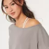 Easy Terry Off-the-Shoulder Sweatshirt,Easy Terry Off-the-Shoulder Sweatshirt Easy Terry Off-the-Shoulder Sweatshirt,Easy Terry Off-the-Shoulder Sweatshirt
