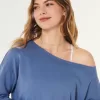Easy Terry Off-the-Shoulder Sweatshirt,Easy Terry Off-the-Shoulder Sweatshirt Easy Terry Off-the-Shoulder Sweatshirt,Easy Terry Off-the-Shoulder Sweatshirt