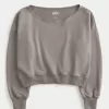 Easy Terry Off-the-Shoulder Sweatshirt,Easy Terry Off-the-Shoulder Sweatshirt Easy Terry Off-the-Shoulder Sweatshirt,Easy Terry Off-the-Shoulder Sweatshirt