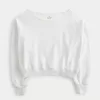 Easy Terry Off-the-Shoulder Sweatshirt,Easy Terry Off-the-Shoulder Sweatshirt Easy Terry Off-the-Shoulder Sweatshirt,Easy Terry Off-the-Shoulder Sweatshirt