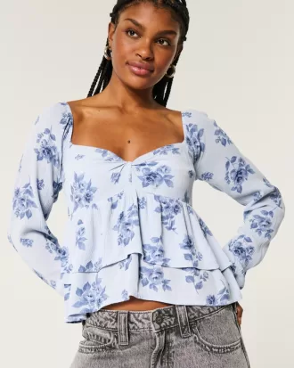 Easy Twist Bust Babydoll Top,Easy Twist Bust Babydoll Top