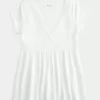 Easy Wrap-Front Babydoll Top,Easy Wrap-Front Babydoll Top Easy Wrap-Front Babydoll Top,Easy Wrap-Front Babydoll Top
