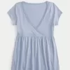 Easy Wrap-Front Babydoll Top,Easy Wrap-Front Babydoll Top Easy Wrap-Front Babydoll Top,Easy Wrap-Front Babydoll Top