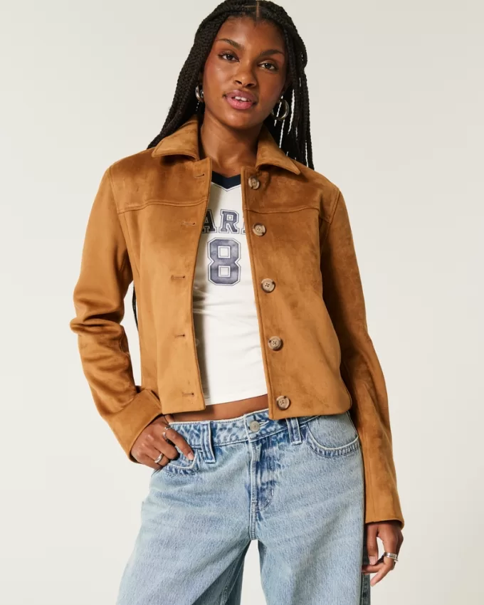 Faux Suede Jacket,Faux Suede Jacket