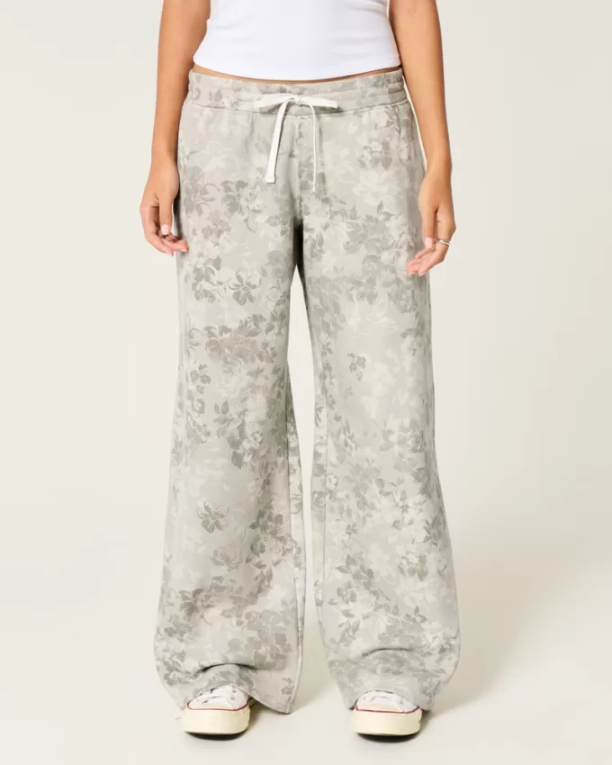 Floral Pattern Baggy Sweatpants,Floral Pattern Baggy Sweatpants Floral Pattern Baggy Sweatpants,Floral Pattern Baggy Sweatpants