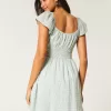 Flutter Sleeve Double-Tie Skort Dress,Flutter Sleeve Double-Tie Skort Dress Flutter Sleeve Double-Tie Skort Dress,Flutter Sleeve Double-Tie Skort Dress