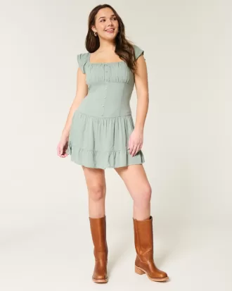 Flutter Sleeve Skort Dress,Flutter Sleeve Skort Dress Flutter Sleeve Skort Dress,Flutter Sleeve Skort Dress