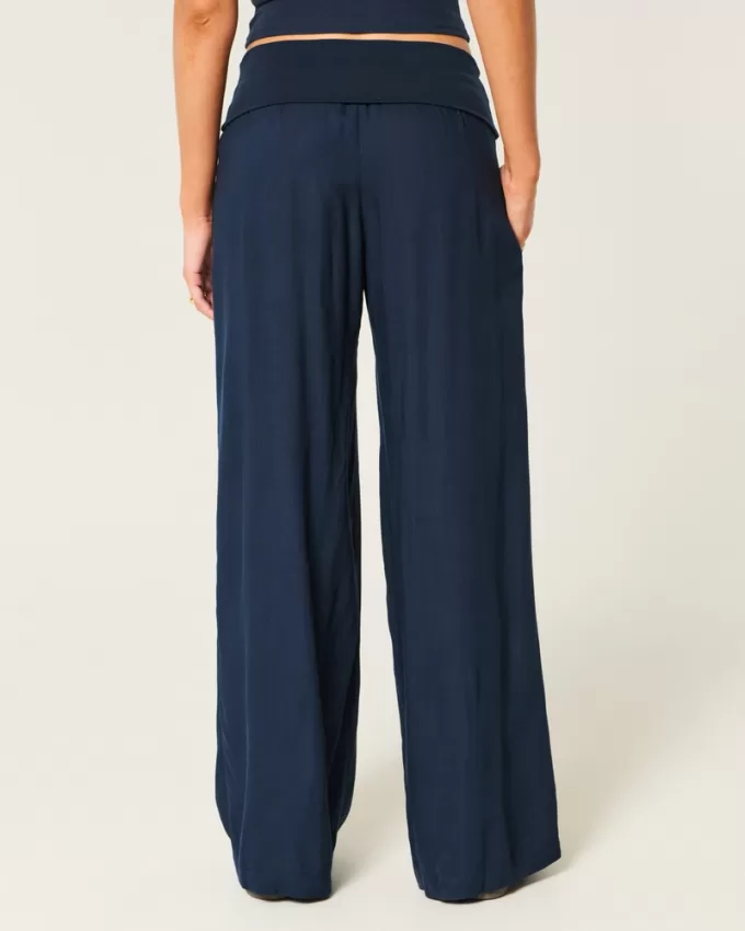 Foldover Waist Super Baggy Pants,Foldover Waist Super Baggy Pants Foldover Waist Super Baggy Pants,Foldover Waist Super Baggy Pants