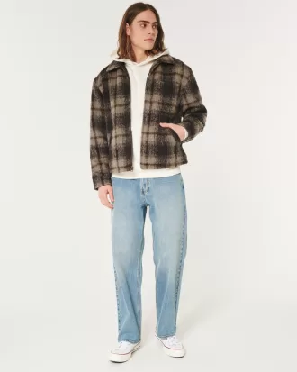 Fuzzy Plaid Shacket,Fuzzy Plaid Shacket Fuzzy Plaid Shacket,Fuzzy Plaid Shacket
